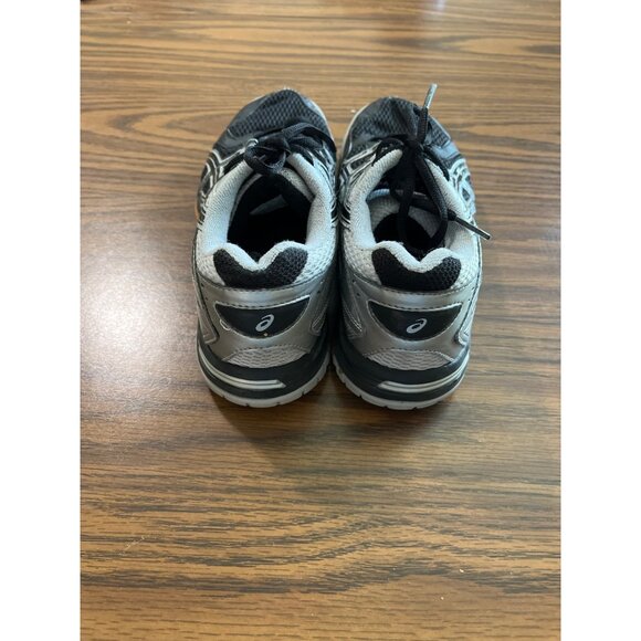 ASICS gel rocket silver and black sneakers size 6.5 - Picture 3 of 5